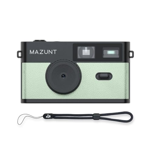 MAZUNT Retro Digitalkamera 12 MP bildschirmfreie Vintage-Kamera mit 4 Filtern Einwegkamera-Ersatz inkl. 8 GB SD-Karte für tausende Fotos Mint
