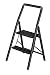 Produktbild WENKO Alu-Klapptrittleiter Compact 2-stufig Schwarz