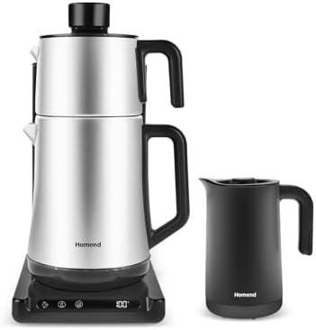 Homend Smart Royaltea Plus 1781H 2 in 1 Inox Otomatik Çay ve Türk Kahve Makinesi Wifi - Görsel 1