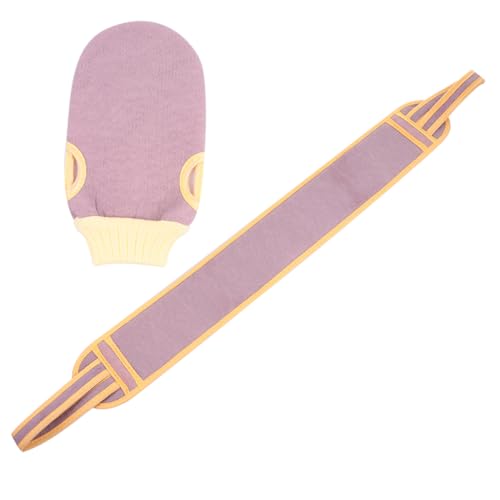 SHERCHPRY 2Pcs Back Scrubber Exfoliating Bath Glove Set Shower Exfoliating Gloves for Comfortable Skin Care for All Body Types and Heights