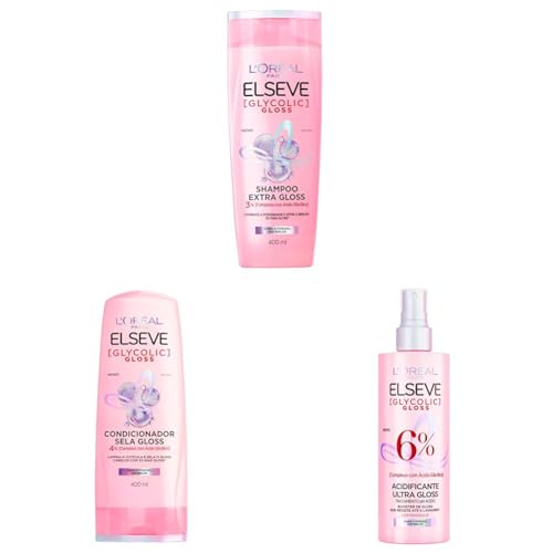 Kit L'Oréal Paris Elseve Glycolic Gloss ...