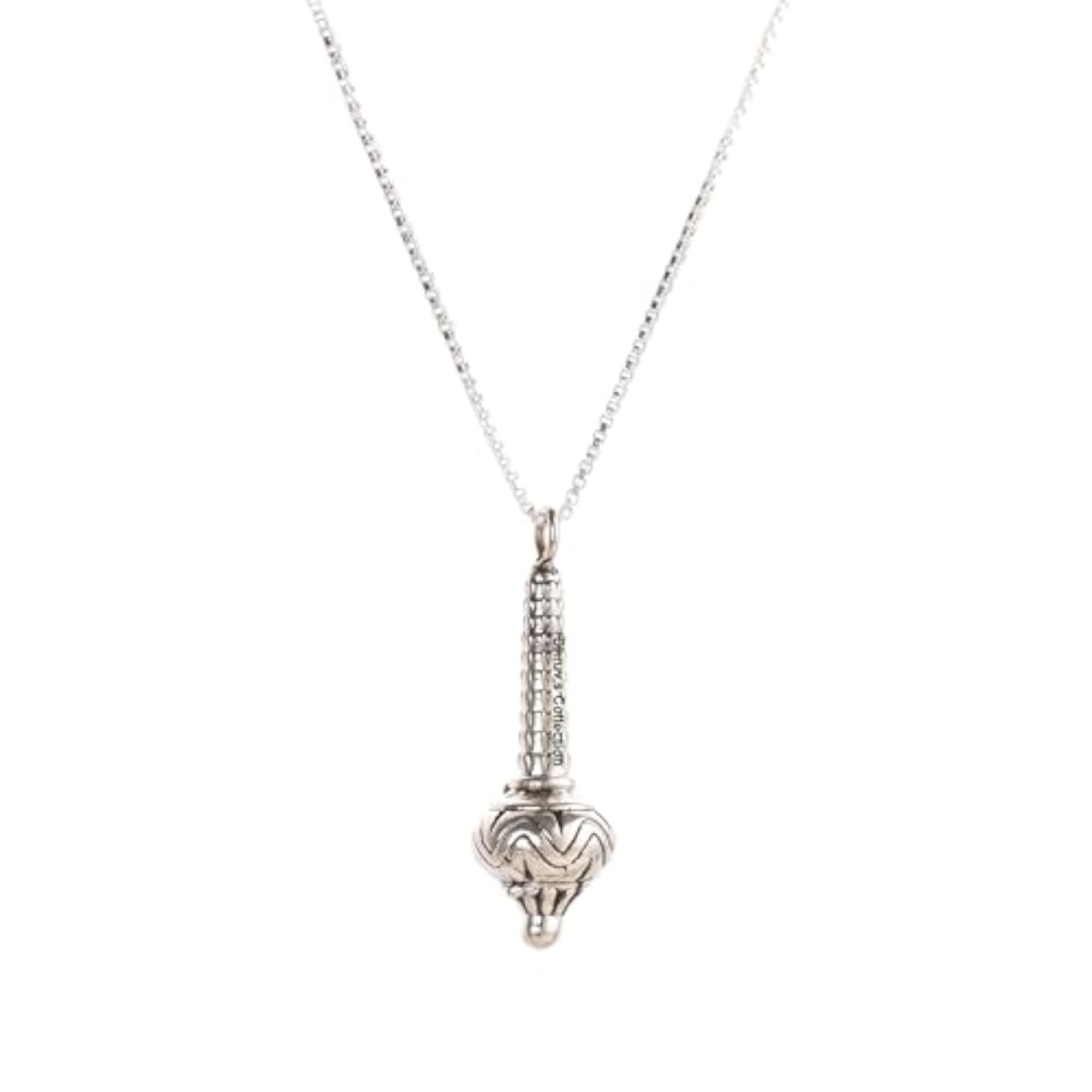 925 Pure Silver Hanuman Gadha Pendant with Chain, Unisex
