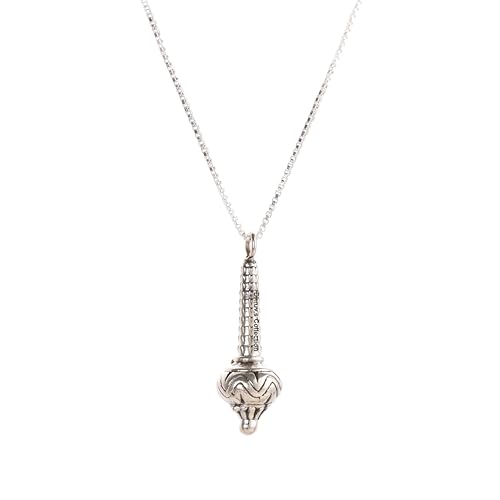 Image of DHRUVS COLLECTION Exclusive 925 Pure Silver Hanuman Gadha Pendant With Chain for Unisex (Weight - 5 Grams)