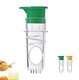 LXCJZY Screw Top Lemon Squeezer, Handheld Lemon Squeezer With Built-In Filter, Orange Citrus Press, Lemon Juicer Squeezer for Cocktails Drinks (Green 1pc)