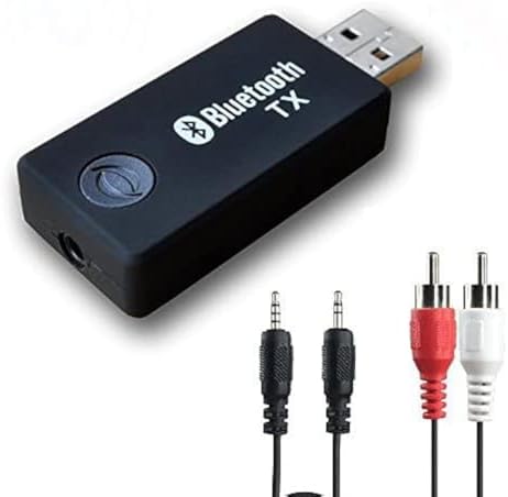 Bluetooth Transmitter for TV PC,YETOR 3.5mm Portable Stereo Audio Wireless Bluetooth 5.2 Audio Transmitter for TV,PC,MP3/MP4.USB Power Supply(TX9)¡