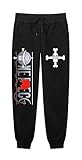 Ubeisy Mens Anime Pants Autumn and Winter Sweatpants Monkey D Luffy Sweatpants Sanji Nami Sport Trousers,Black-1/3XL