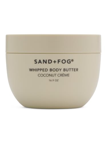 Sand + Fog Whipped Body Butter, Coconut Cream Scent, 16.9 Fl Oz