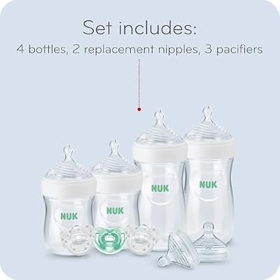 NUK Smooth Flow Anti Colic Baby Bottle Newborn Gift Set