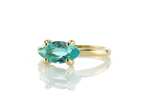 Pierre de naissance octobre bague marquise or tourmaline