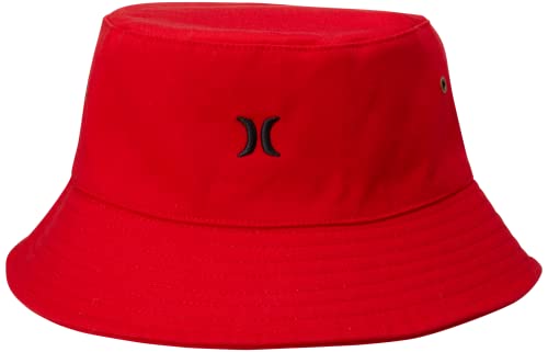 Hurley Men's Bucket Hat - Small Brim Logo Sun Hat, Size One Size, Red #TOP4