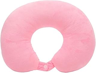 وسادة رقبة ستاندرد من القطن للسفر من دبليو اس تي، لون بينك، ضمان لمدة عام واحد، 9988121، متعدد الألوان