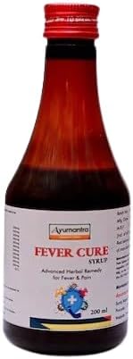 Ayumantra Fever Cure Syrup | Ayurvedic Herbal Remedy for Fever, Pain & Inflammation | Natural Cooling Formula for Adults & Children โ 200ml