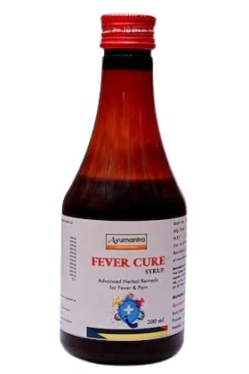 Ayumantra Fever Cure Syrup | Ayurvedic Herbal Remedy for Fever, Pain & Inflammation | Natural Cooling Formula for Adults & Children – 200ml
