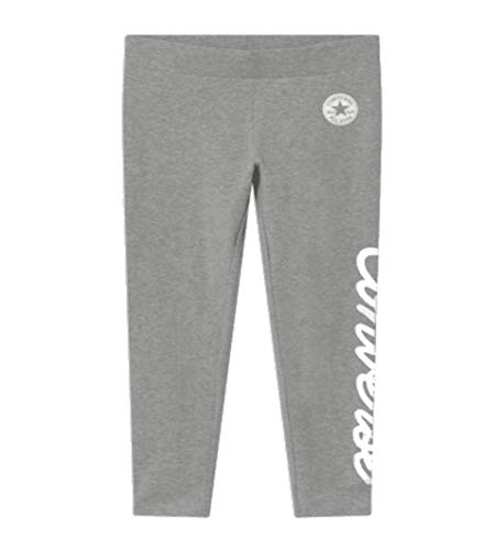 Converse Girl's Leggings (Big Kids) Dark Grey Heather XL (16 Big Kid)