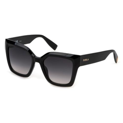 Lunettes de soleil Furla SFU810 Nero lucido acétate noir taille 53 protection solaire femme