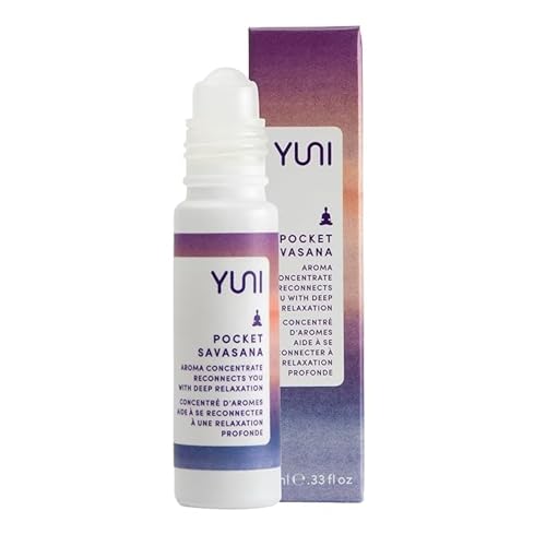 YUNI Beauty Essential Oil Roll-on for Stress Relief (0.33oz) Pocket Savasana Aroma Concentrate with Rollerball Applicator - Aromatherapy Oils for Relaxation, Ease Stress - All Natural, Paraben-Free