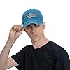YYHWHJDE Black Washed Denim Baseball Cap Greek Flag Prints Adjustable Cotton Hat Breathable & Lightweight, Blue, One Size #5