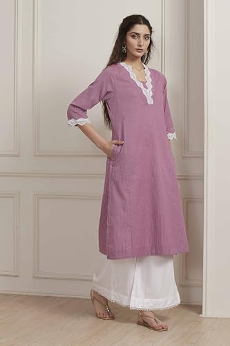 Image of BIBA Women Cotton Straight Kurta