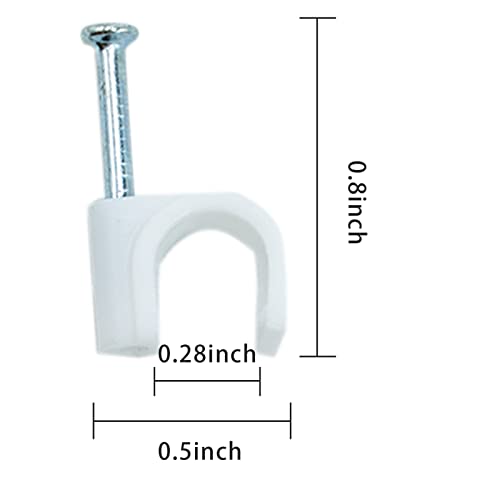 Miniatura 2 de Clips Redondos De 8 Mm Para Cables, 100 Unidades