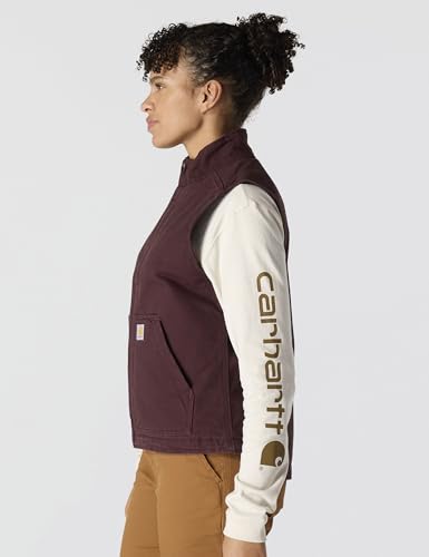 Image of Carhartt Women's Washed Duck Mock Neck Vest