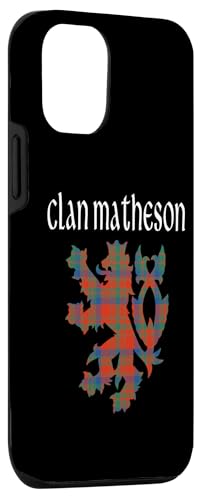 Image of iPhone 12 /12 Pro Clan Matheson Tartan Scottish Family Name Scotland Pride Case