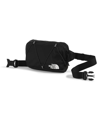 THE NORTH FACE Terra Lumbar Hiking Hip Pack - 1 Liter Storage Belt Bag, Water Repellent Finish, Adjustable Strap, TNF Black/TNF White, One Size