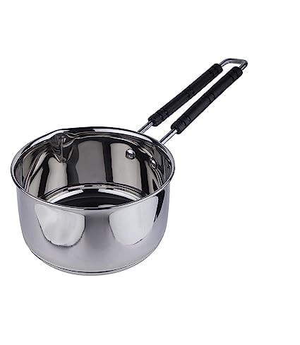 K.U.H.A. Stainless Steel Saucepan/Milkpan 1.5L Tea/Chai Pan Cooking Pan Induction Friendly Gas and Induction