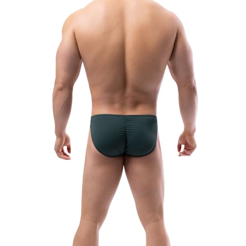 Summer Code Mens Bikini Briefs Soft Breathable Bulge Pouch Underwear Micro Mesh Panties Scrunch Butt Underpants