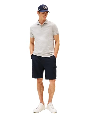 Image of Tommy Hilfiger Mens Short Sleeve Casual Polo Shirts in Regular Fit with Liquid Cotton