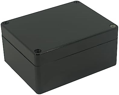 Small Plastic Outdoor Outlet Waterproof Project Box for Electronics, Watertight Electrical One Splice Junction Electric Box 4.52 x 3.54 x 2.16 inch (115 x 90 x 55 mm)