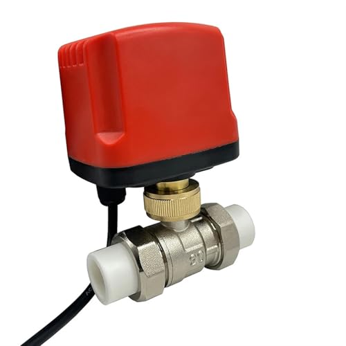 Válvula de bola motorizada PPR50 2/3 hilos AC220V CR02 de doble unión termofusible 2