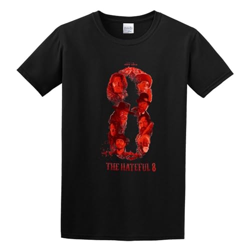 MIAO LI YI Men's Cotton Shirt The Hateful 8 Do Not Bleach Black, Nero , XXL