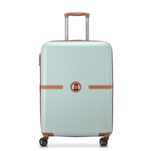 Image of DELSEY PARIS Juliette 65.5 cms Medium Check-in ABS /Polycarbonate Hard Sided 8 Wheels Spinner Suitcase /Trolley Bag for Travel with TSA Lock- Sage Green