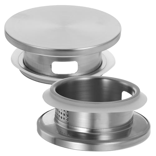 IMUSINICE Coperchi per Brocche in Acciaio Inox 201, Set da 2 Pezzi Filtro per Tè e Succo, Accessori per Caraffe Resistenti All’usura, per Filtraggio Foglie e Uso Tè Caldo