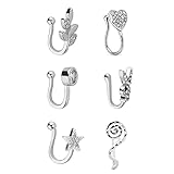 El diseño de los aros falsos para la nariz es muy fácil de poner o quitar, y se puede llevar varias veces y es muy versátil. Si no quieres dejar un agujero en tu cara, nuestros productos son tu mejor opción.