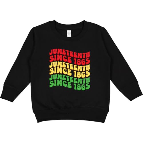 inktastic Juneteenth Since 6.19.1865 Toddler Sweatshirt 2T Black 45497