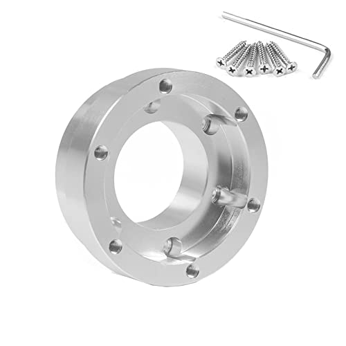 Palumma For Logitech G29 G920 G923 テアリングボス スペーサー 70mm ステアリング スペーサー 延長ボス ボススペーサー (シルバー)