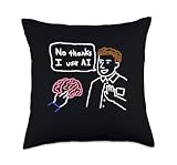 Doodle Artificial Intelligence Humor No Thanks I Use AI...