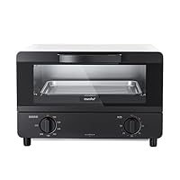 Amazon | COMFEE' オーブントースター レトロ トースト4枚焼き 黒遠赤