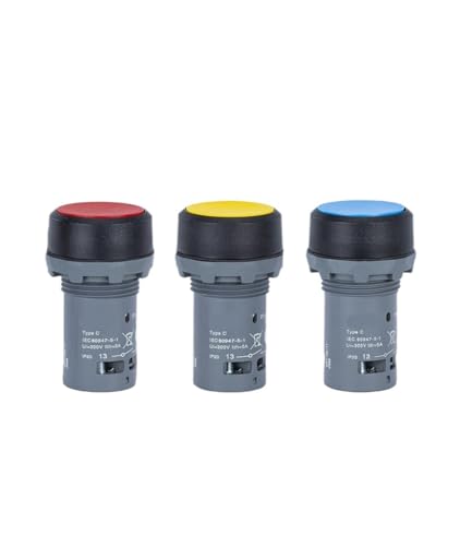 Bouton lumineux CP2-11R-01 autobloquant rouge 24V pour commande
