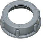 ARLINGTON INDUSTRIES 449 TRADE SIZE 4 INCH, PLASTIC, PLASTIC INSULATING BUSHING, with TEMPERATURE RATING of 105 DEGREES CELCIUS