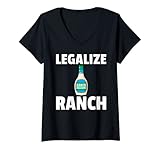 Photo Gallery donna legalize ranch dressing gift divertente salsa condimenti maglietta con collo a v Photo Gallery donna legalize ranch dressing gift divertente salsa condimenti maglietta con collo a v