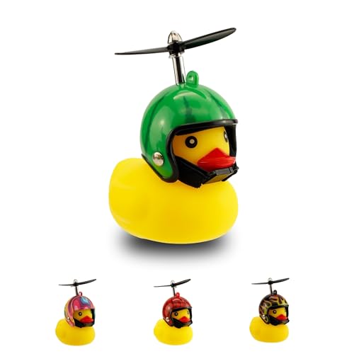 Winkee Fahrrad Quietscheente Wassermelone mit Helm und Propeller