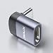 JSAUX USB Type C Adapter,4-Pack Aluminum USB C to Micro USB Convert Connector with Keychain Charger compatible Samsung Galaxy S9 S8 Plus Note 9 8,Pixel 2 XL,LG V20 G5,Moto Z Z2,Nintendo Switch(Silver)