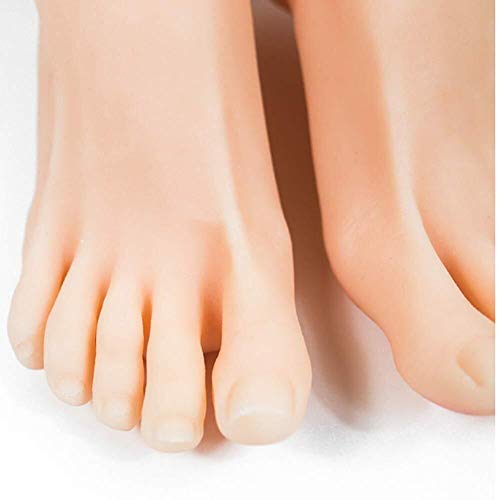 Torso 1 paar silicone vrouwelijke mannequin weergave kunst schetsen voet sandalen schoenwerk sok 0403 - Afbeelding 6