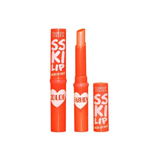 Image of FASHION COLOUR Kiss Lip Balm For All Skin Types | For Dark, Dry & Pigmented Lip | Moisturising, Non-Sticky, Shiny & Soft Lip | Tinted Balm (01 Vivid Peach)