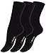 Produktbild Vincent Creation 12 Paar Schwarze Damen Bio-Baumwoll Socken-aus reiner Bio-Baumwolle