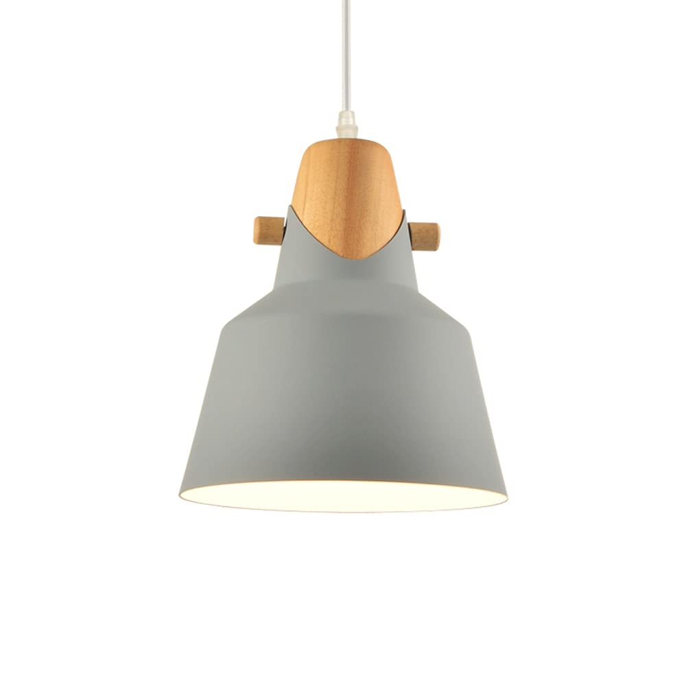 Suspension Macaron gris cendre style industriel classique pour luminaire de restauration rapide
