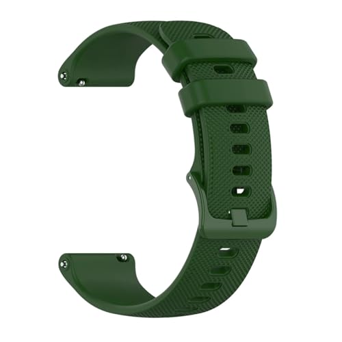 20 22mm �V���R���X�g���b�v Venu 3�o���h Forerunner 265 255 245 Music 4�o���h Venu Sq 2 Plus �u���X���b�g�Ή�(Army green,20mm)