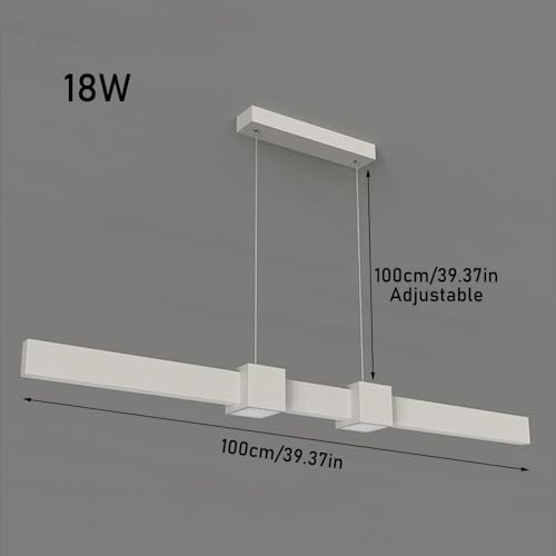 Suspension LED minimaliste fer rustproof iron pendant light longue table moderne